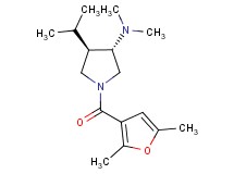 (3S*,4R*)-1-(2,5-dimethyl-3-furoyl)-4-isopropyl-N,N-dimethylpyrrolidin-3-amine