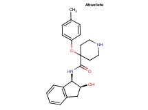 N-[(1R,2S)-2-hydroxy-2,3-dihydro-1H-inden-1-yl]-4-(4-methylphenoxy)piperidine-4-carboxamide
