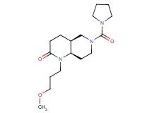 (4aS*,8aR*)-1-(3-methoxypropyl)-6-(pyrrolidin-1-ylcarbonyl)octahydro-1,6-naphthyridin-2(1H)-one