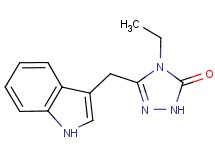 4-ethyl-5-(1H-indol-3-ylmethyl)-2,4-dihydro-3H-1,2,4-triazol-3-one
