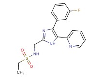N-{[4-(3-fluorophenyl)-5-pyridin-2-yl-1H-imidazol-2-yl]methyl}ethanesulfonamide