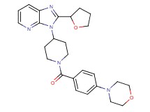 3-{1-[4-(4-morpholinyl)benzoyl]-4-piperidinyl}-2-(tetrahydro-2-furanyl)-3H-imidazo[4,5-b]pyridine