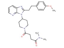 4-(4-{2-[2-(4-methoxyphenyl)ethyl]-3H-imidazo[4,5-b]pyridin-3-yl}-1-piperidinyl)-N,N-dimethyl-4-oxobutanamide