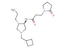 N-[rel-(3R,4S)-1-(cyclobutylmethyl)-4-propyl-3-pyrrolidinyl]-3-(2-oxo-1-pyrrolidinyl)propanamide hydrochloride
