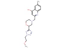 2-({2-[2-(2-methoxyethyl)-2H-tetrazol-5-yl]morpholin-4-yl}methyl)-6-methylquinolin-4-ol
