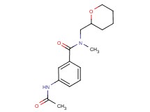 3-(acetylamino)-N-methyl-N-(tetrahydro-2H-pyran-2-ylmethyl)benzamide