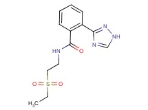 N-[2-(ethylsulfonyl)ethyl]-2-(1H-1,2,4-triazol-3-yl)benzamide