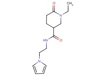 1-ethyl-6-oxo-N-[2-(1H-pyrrol-1-yl)ethyl]-3-piperidinecarboxamide