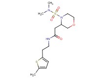 2-{4-[(dimethylamino)sulfonyl]-3-morpholinyl}-N-[2-(5-methyl-2-thienyl)ethyl]acetamide