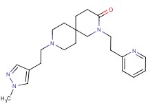 9-[2-(1-methyl-1H-pyrazol-4-yl)ethyl]-2-(2-pyridin-2-ylethyl)-2,9-diazaspiro[5.5]undecan-3-one