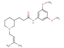 N-(3,5-dimethoxyphenyl)-3-[1-(3-methyl-2-buten-1-yl)-3-piperidinyl]propanamide
