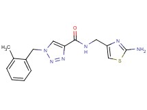 N-[(2-amino-1,3-thiazol-4-yl)methyl]-1-(2-methylbenzyl)-1H-1,2,3-triazole-4-carboxamide