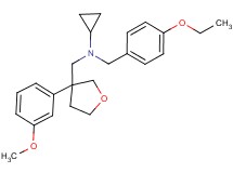 N-(4-ethoxybenzyl)-N-{[3-(3-methoxyphenyl)tetrahydrofuran-3-yl]methyl}cyclopropanamine
