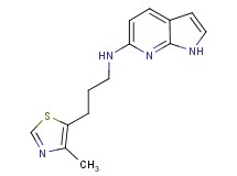 N-[3-(4-methyl-1,3-thiazol-5-yl)propyl]-1H-pyrrolo[2,3-b]pyridin-6-amine