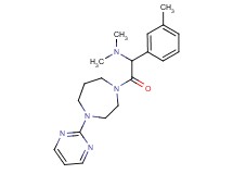 N,N-dimethyl-1-(3-methylphenyl)-2-oxo-2-[4-(2-pyrimidinyl)-1,4-diazepan-1-yl]ethanamine