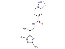 N-[2-(3,5-dimethyl-1H-pyrazol-1-yl)propyl]tetrazolo[1,5-a]pyridine-7-carboxamide