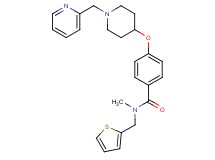 N-methyl-4-{[1-(2-pyridinylmethyl)-4-piperidinyl]oxy}-N-(2-thienylmethyl)benzamide