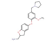 ({5-[2-methoxy-4-(pyrrolidin-1-ylmethyl)phenoxy]-2,3-dihydro-1-benzofuran-2-yl}methyl)amine
