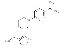 3-[3-(4-ethyl-1H-pyrazol-5-yl)piperidin-1-yl]-6-isopropylpyridazine