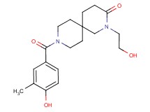 2-(2-hydroxyethyl)-9-(4-hydroxy-3-methylbenzoyl)-2,9-diazaspiro[5.5]undecan-3-one