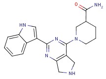 1-[2-(1H-indol-3-yl)-6,7-dihydro-5H-pyrrolo[3,4-d]pyrimidin-4-yl]piperidine-3-carboxamide