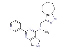 N-(1,4,5,6,7,8-hexahydrocyclohepta[c]pyrazol-3-ylmethyl)-N-methyl-2-pyridin-3-yl-6,7-dihydro-5H-pyrrolo[3,4-d]pyrimidin-4-amine