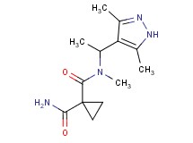 N~1~-[1-(3,5-dimethyl-1H-pyrazol-4-yl)ethyl]-N~1~-methylcyclopropane-1,1-dicarboxamide