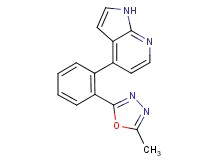 4-[2-(5-methyl-1,3,4-oxadiazol-2-yl)phenyl]-1H-pyrrolo[2,3-b]pyridine