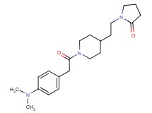 1-[2-(1-{[4-(dimethylamino)phenyl]acetyl}-4-piperidinyl)ethyl]-2-pyrrolidinone
