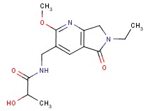 N-[(6-ethyl-2-methoxy-5-oxo-6,7-dihydro-5H-pyrrolo[3,4-b]pyridin-3-yl)methyl]-2-hydroxypropanamide