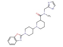 1'-(1,3-benzoxazol-2-yl)-N-(1H-imidazol-2-ylmethyl)-N-methyl-1,4'-bipiperidine-3-carboxamide