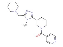 4-({3-[4-methyl-5-(piperidin-1-ylmethyl)-4H-1,2,4-triazol-3-yl]piperidin-1-yl}carbonyl)pyridine