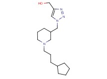 (1-{[1-(3-cyclopentylpropyl)-3-piperidinyl]methyl}-1H-1,2,3-triazol-4-yl)methanol