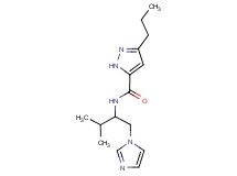 N-[1-(1H-imidazol-1-ylmethyl)-2-methylpropyl]-3-propyl-1H-pyrazole-5-carboxamide
