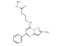 N-methyl-4-[(2-methyl-5-phenylpyrazolo[1,5-a]pyrimidin-7-yl)amino]butanamide