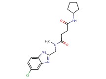 N-[(5-chloro-1H-benzimidazol-2-yl)methyl]-N'-cyclopentyl-N-methylsuccinamide