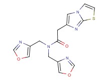 2-imidazo[2,1-b][1,3]thiazol-6-yl-N,N-bis(1,3-oxazol-4-ylmethyl)acetamide
