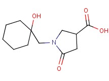 1-[(1-hydroxycyclohexyl)methyl]-5-oxopyrrolidine-3-carboxylic acid