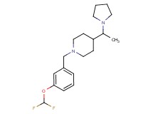 1-[3-(difluoromethoxy)benzyl]-4-[1-(1-pyrrolidinyl)ethyl]piperidine