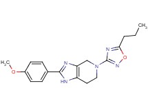 2-(4-methoxyphenyl)-5-(5-propyl-1,2,4-oxadiazol-3-yl)-4,5,6,7-tetrahydro-1H-imidazo[4,5-c]pyridine