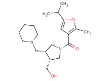 [(3R*,4R*)-1-(5-isopropyl-2-methyl-3-furoyl)-4-(piperidin-1-ylmethyl)pyrrolidin-3-yl]methanol