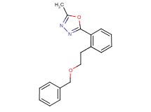 2-{2-[2-(benzyloxy)ethyl]phenyl}-5-methyl-1,3,4-oxadiazole