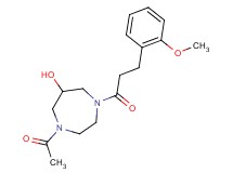 1-acetyl-4-[3-(2-methoxyphenyl)propanoyl]-1,4-diazepan-6-ol