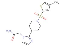 2-(2-{1-[(4-methyl-2-thienyl)sulfonyl]-4-piperidinyl}-1H-imidazol-1-yl)acetamide