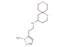 1,9-dioxaspiro[5.5]undec-4-yl[2-(1-methyl-1H-pyrazol-5-yl)ethyl]amine