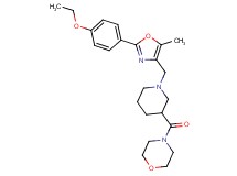 4-[(1-{[2-(4-ethoxyphenyl)-5-methyl-1,3-oxazol-4-yl]methyl}-3-piperidinyl)carbonyl]morpholine