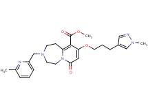 methyl 9-[3-(1-methyl-1H-pyrazol-4-yl)propoxy]-3-[(6-methyl-2-pyridinyl)methyl]-7-oxo-1,2,3,4,5,7-hexahydropyrido[1,2-d][1,4]diazepine-10-carboxylate