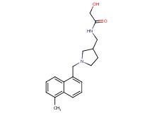 2-hydroxy-N-({1-[(5-methyl-1-naphthyl)methyl]pyrrolidin-3-yl}methyl)acetamide