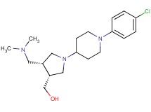 {(3R*,4R*)-1-[1-(4-chlorophenyl)piperidin-4-yl]-4-[(dimethylamino)methyl]pyrrolidin-3-yl}methanol