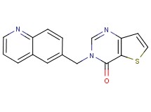 3-(quinolin-6-ylmethyl)thieno[3,2-d]pyrimidin-4(3H)-one